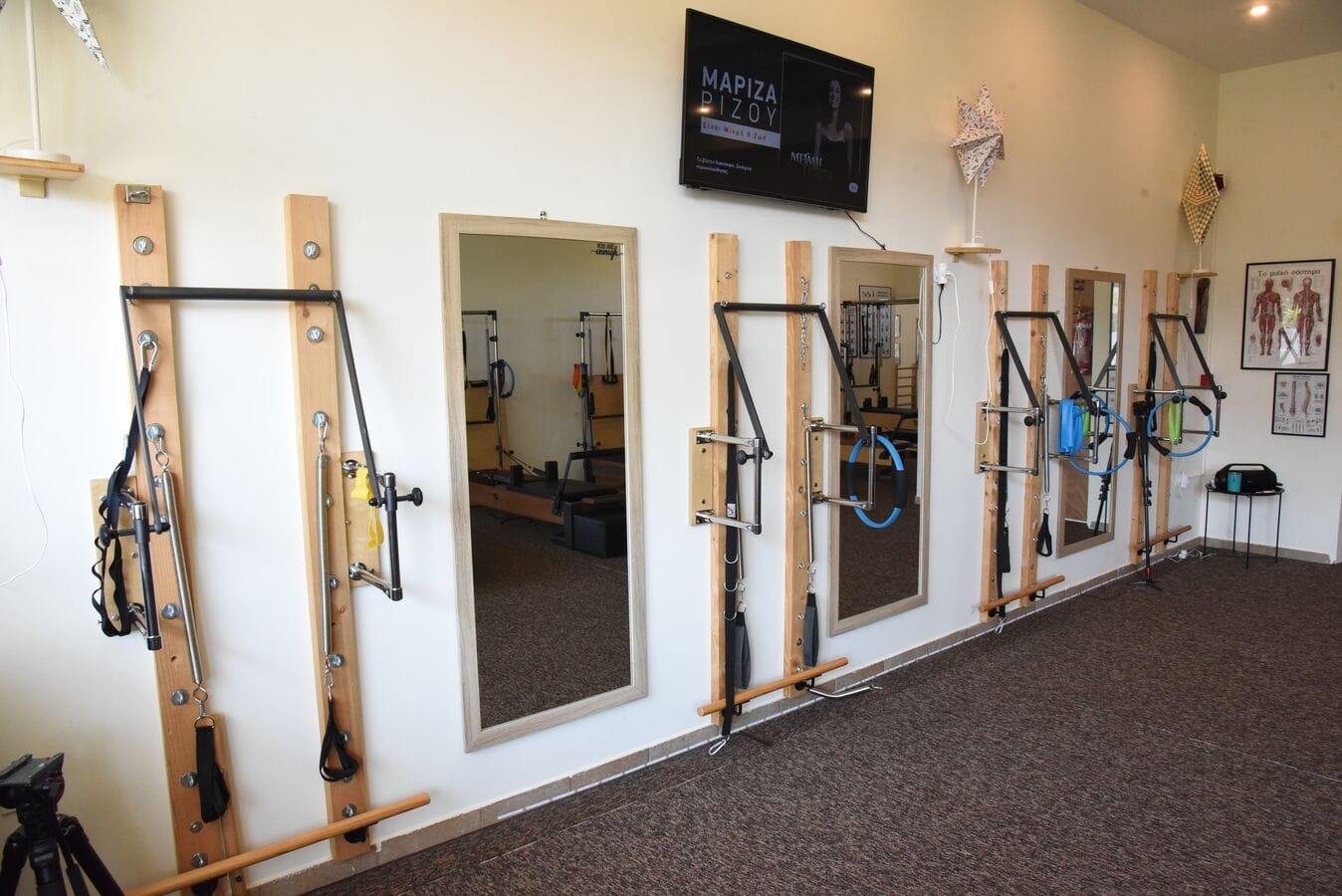 Pilates session at Breathe studio in Corinth